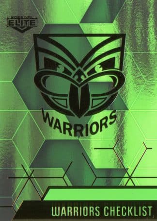 2022 NRL Elite Emerald Mojo - ME127 Warriors Checklist