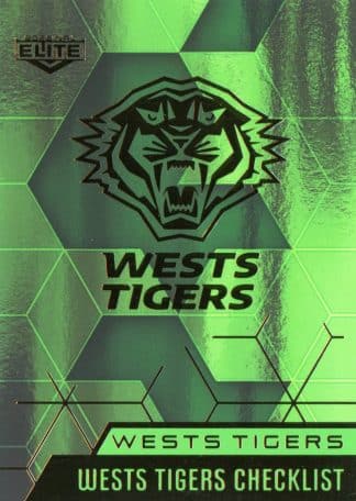 2022 NRL Elite Emerald Mojo - ME136 Wests Tigers Checklist