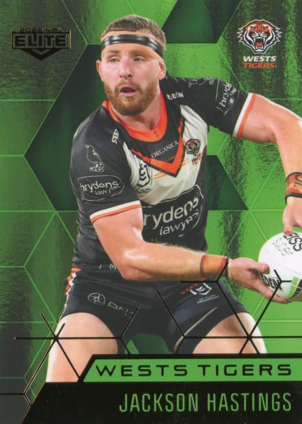 2022 NRL Elite Emerald Mojo - ME139 Jackson Hastings Wests Tigers