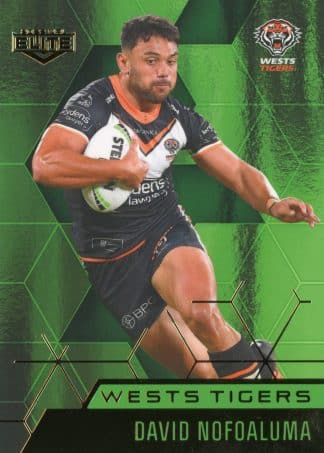 2022 NRL Elite Emerald Mojo - ME141 David Nofoaluma Wests Tigers
