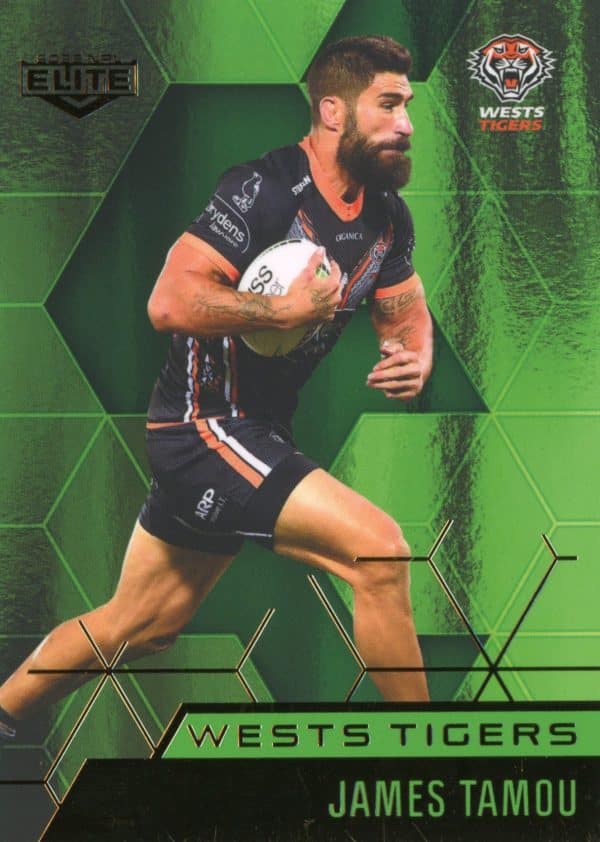 2022 NRL Elite Emerald Mojo - ME142 James Tamou Wests Tigers