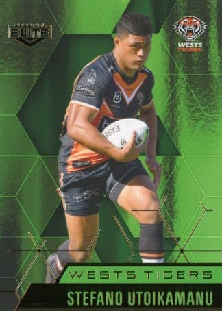 2022 NRL Elite Emerald Mojo - ME144 Stefano Utoikamanu Wests Tigers