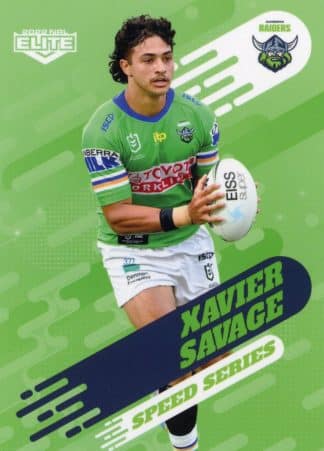2022 NRL Elite Speed Series - SS04 Xavier Savage Canberra Raiders