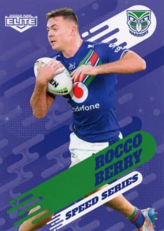 2022 NRL Elite Speed Series - SS29 Rocco Berry Warriors