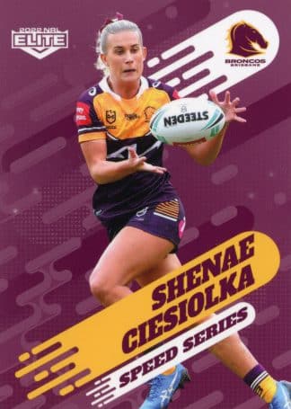 2022 NRL Elite Speed Series - SS34 Shenae Ciesiolka Brisbane Broncos