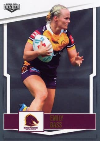 2022 NRL Elite Women - NRLW003 Emily Bass Brisbane Broncos