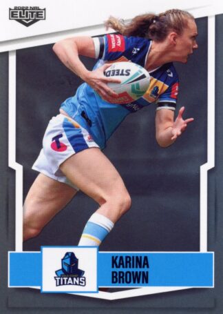 2022 NRL Elite Women - NRLW014 Karina Brown Gold Coast Titans