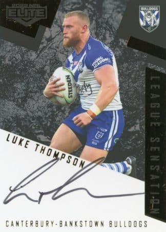 2022 NRL Elite League Sensations Black - LSB03 Luke Thompson Canterbury Bulldogs