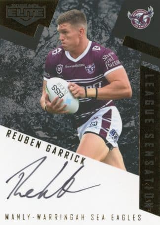 2022 NRL Elite League Sensations Black - LSB06 Reuben Garrick Manly Sea Eagles