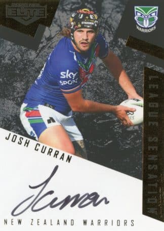 2022 NRL Elite League Sensations Black - LSB15 Josh Curran Warriors