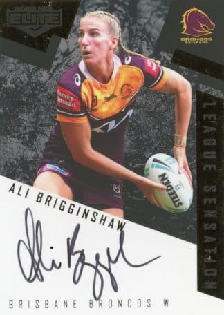 2022 NRL Elite League Sensations Black - LSB17 Ali Brigginshaw Brisbane Broncos