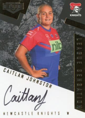 2022 NRL Elite League Sensations Black - LSB19 Caitlan Johnston Newcastle Knights