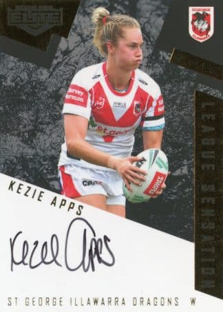 2022 NRL Elite League Sensations Black - LSB21 Kezie Apps St George Dragons