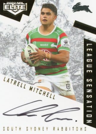 2022 NRL Elite League Sensations White - LS12 Latrell Mitchell South Sydney Rabbitohs