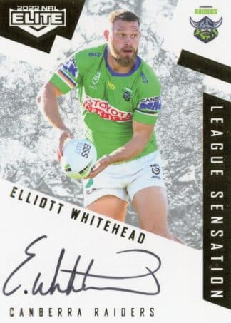 2022 NRL Elite League Sensations White - LS02 Elliott Whitehead Canberra Raiders