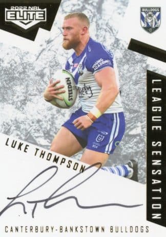 2022 NRL Elite League Sensations White - LS03 Luke Thompson Canterbury Bulldogs