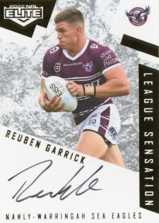 2022 NRL Elite League Sensations White - LS06 Reuben Garrick Manly Sea Eagles