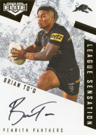 2022 NRL Elite League Sensations White - LS11 Brian To'o Penrith Panthers
