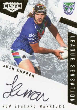 2022 NRL Elite League Sensations White - LS15 Josh Curran Warriors