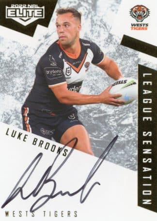 2022 NRL Elite League Sensations White - LS16 Luke Brooks Wests Tigers
