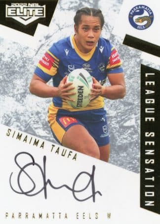 2022 NRL Elite League Sensations White - LS20 Simaima Taufa Parramatta Eels