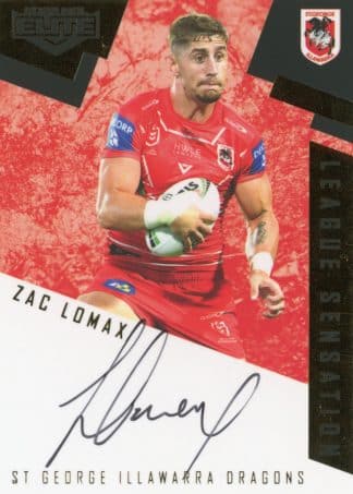 2022 NRL Elite League Sensations Team - LST13 Zac Lomax St George Dragons