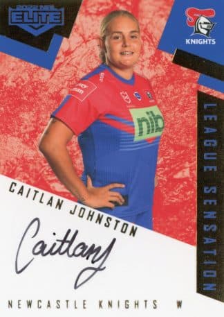 2022 NRL Elite League Sensations Team - LST19 Caitlan Johnston Newcastle Knights
