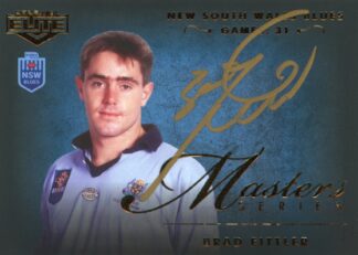 2022 NRL Elite Masters Signature - MSS2 Brad Fittler NSW Blues