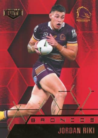 2022 NRL Elite Ruby Mojo - MR008 Jordan Riki Brisbane Broncos