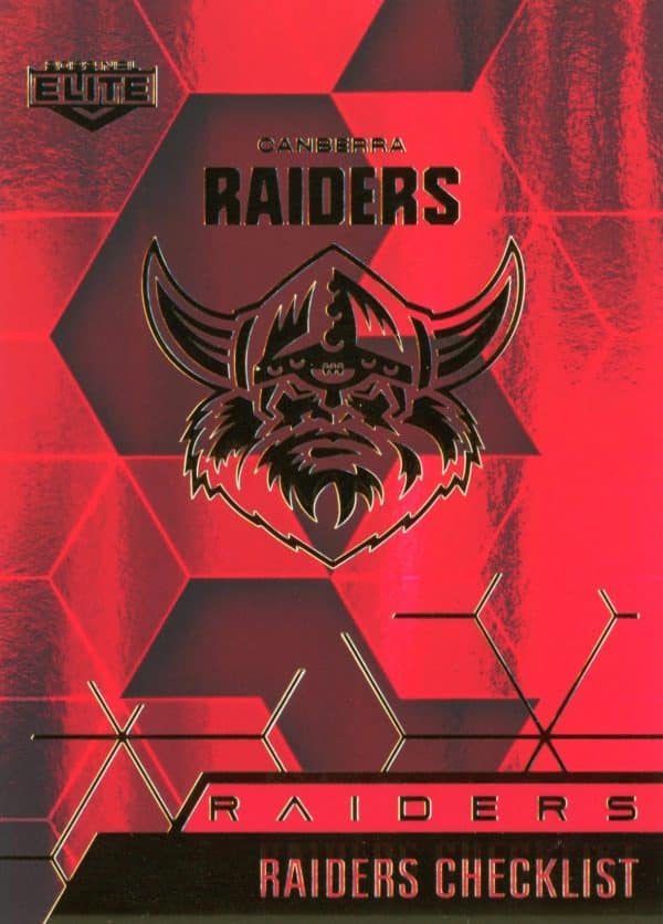 2022 NRL Elite Ruby Mojo - MR010 Canberra Raiders Checklist