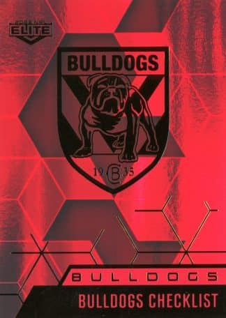 2022 NRL Elite Ruby Mojo - MR019 Canterbury Bulldogs Checklist
