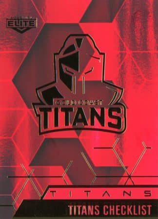 2022 NRL Elite Ruby Mojo - MR037 Gold Coast Titans Checklist