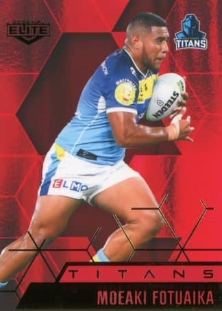 2022 NRL Elite Ruby Mojo - MR042 Moeaki Fotuaika Gold Coast Titans