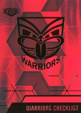 2022 NRL Elite Ruby Mojo - MR127 Warriors Checklist