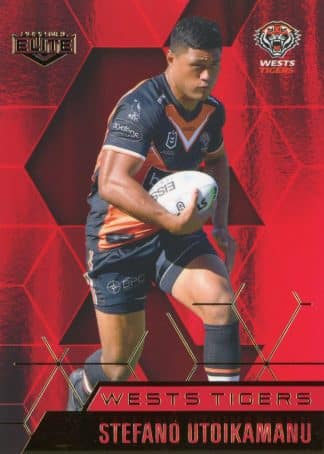 2022 NRL Elite Ruby Mojo - MR144 Stefano Utoikamanu Wests Tigers