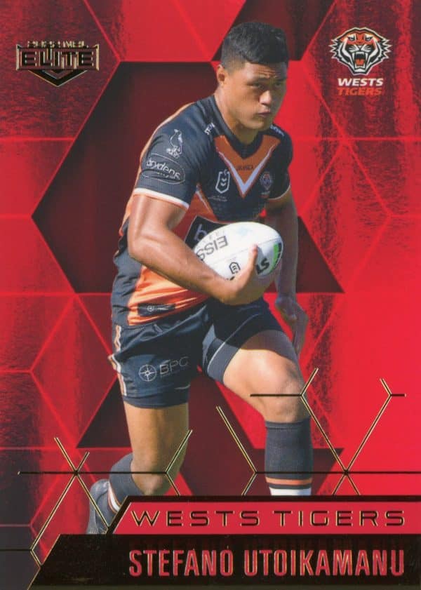 2022 NRL Elite Ruby Mojo - MR144 Stefano Utoikamanu Wests Tigers