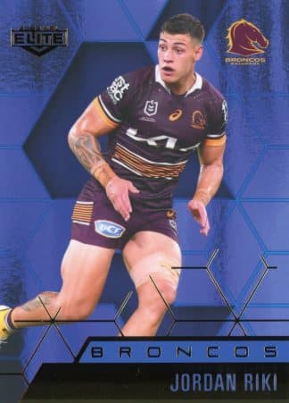 2022 NRL Elite Sapphire Mojo - MS008 Jordan Riki Brisbane Broncos