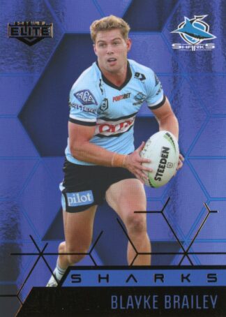 2022 NRL Elite Sapphire Mojo - MS029 Blayke Brailey Cronulla Sharks