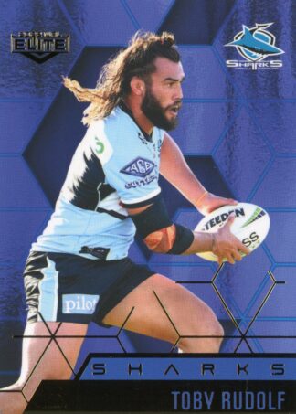 2022 NRL Elite Sapphire Mojo - MS036 Toby Rudolf Cronulla Sharks
