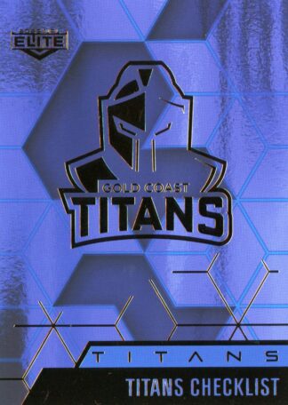2022 NRL Elite Sapphire Mojo - MS037 Gold Coast Titans Checklist