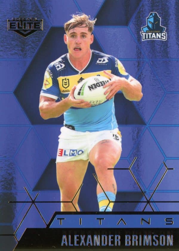 2022 NRL Elite Sapphire Mojo - MS038 Alexander Brimson Gold Coast Titans