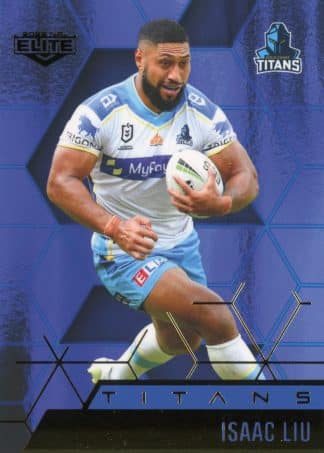 2022 NRL Elite Sapphire Mojo - MS044 Isaac Liu Gold Coast Titans
