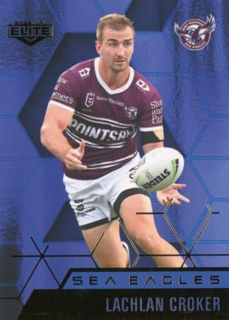 2022 NRL Elite Sapphire Mojo - MS048 Lachlan Croker Manly Sea Eagles
