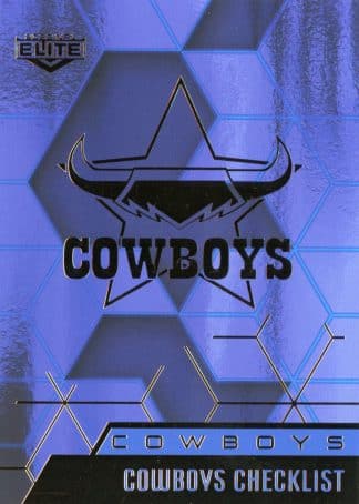 2022 NRL Elite Sapphire Mojo - MS073 North Queensland Cowboys Checklist