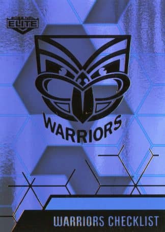 2022 NRL Elite Sapphire Mojo - MS127 Warriors Checklist