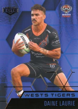 2022 NRL Elite Sapphire Mojo - MS140 Daine Laurie Wests Tigers