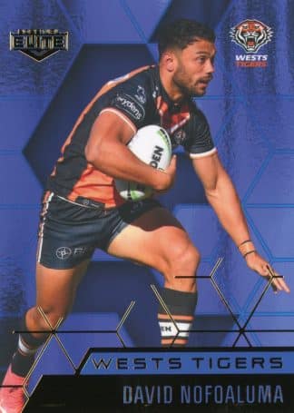 2022 NRL Elite Sapphire Mojo - MS141 David Nofoaluma Wests Tigers