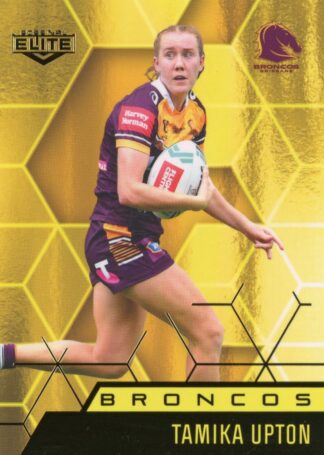 2022 NRL Elite Women Yellow Diamond Mojo - MWY09 Tamika Upton Brisbane Broncos