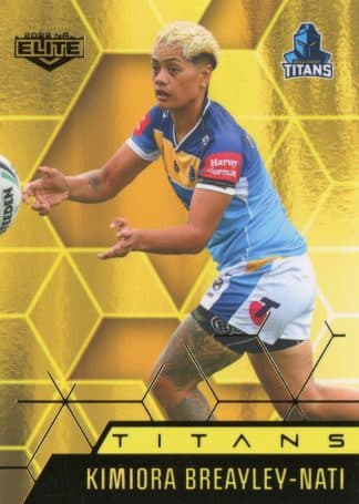 2022 NRL Elite Women Yellow Diamond Mojo - MWY12 Kimiora Breayley-Nati Gold Coast Titans