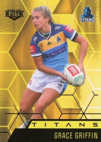 2022 NRL Elite Women Yellow Diamond Mojo - MWY16 Grace Griffin Gold Coast Titans